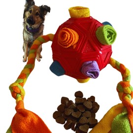 Interactive Dog Toy & Treat Dispenser | Snuffle & Tug Toy | Mental Stimulation for Puppies & Adult Dogs | Hide Treats, Spark Play! | Dog Toy and Puppy Toy for Small, Medium or Large pets