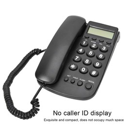 Bewinner Corded Telephone, Landline Phone with Answering Machine, Desktop Wall Phone for Home/Hotel/Office with Automatic Identification of the FSK/DTMF Dual System (Black)