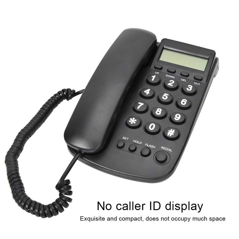 Bewinner Corded Telephone, Landline Phone with Answering Machine, Desktop Wall