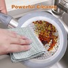 MENKEY 50 Pcs Multipurpose Dishwashing Rags, Multifunctional Non-Scratch Wire Cloth