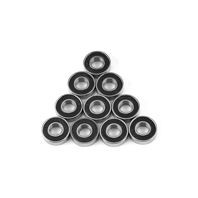 10pcs 6001-2RS Rubber Ball Bearings Deep Groove Ball Bearings Sealed