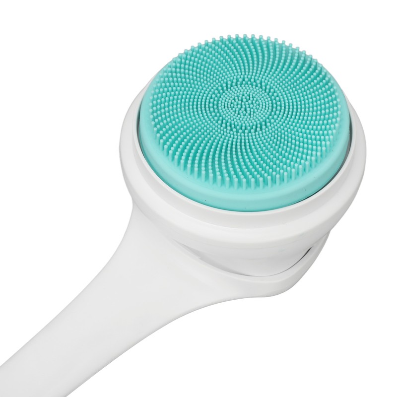 Electric Body Brush Set Rechargeable Long Handle Scrubber Shower Brush