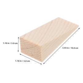 COHEALI Wooden Door Stopper Wedges Non-Slip Heavy Duty Office Door Stoppers 6pcs Gray