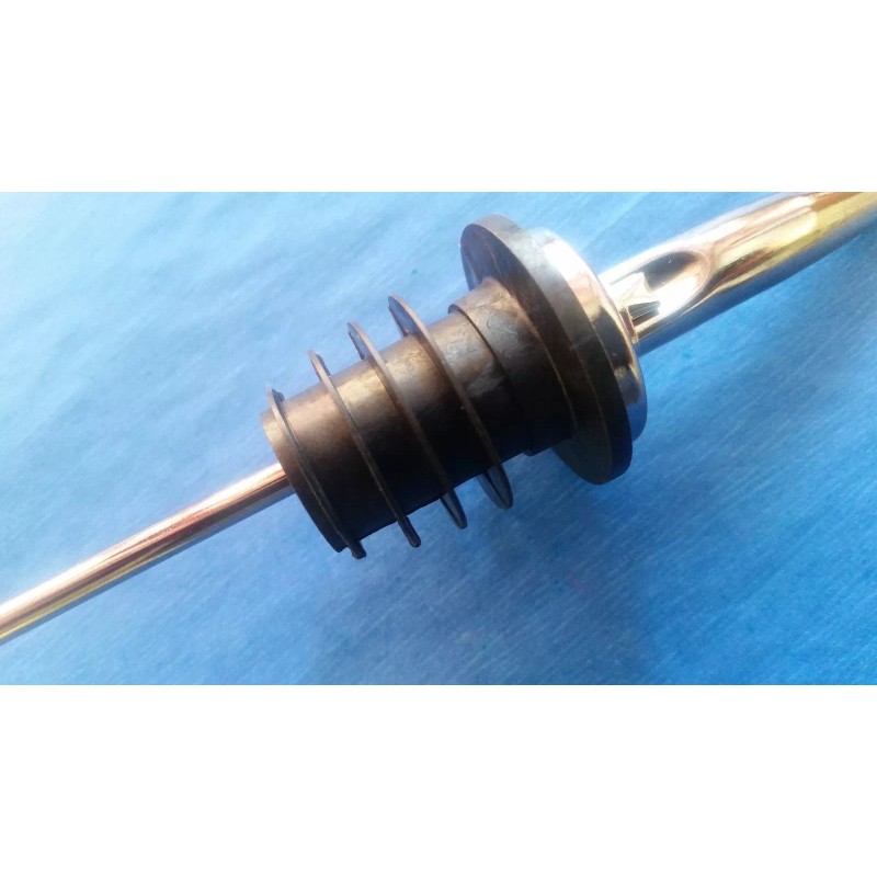 Update (ONE DOZEN) CHROME TAPERED LIQUOR POURER HEAVY DUTY METAL