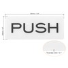 PATIKIL Push Pull Door Sign, 2 Pack Self-Adhesive Rectangle Acrylic