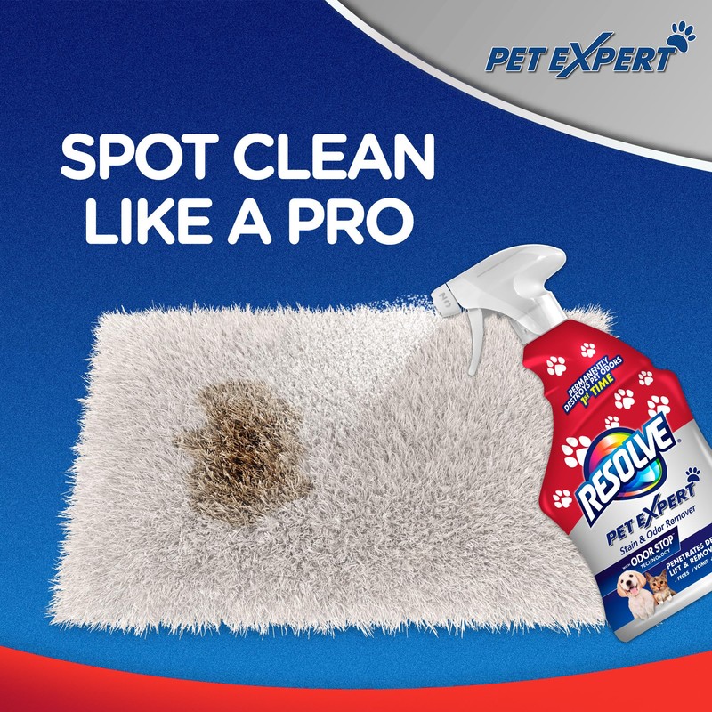 Resolve Pet Expert Carpet Spot & Stain Remover Spray, Pet