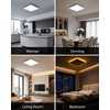 BLNAN Dimmable LED Flush Mount Ceiling Light Fixture with Remote
