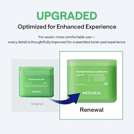 Mediheal Almohadillas Tonificantes [Árbol de Té] Calmante para Problemas - Contiene 99% de Pureza de Árbol de Té (4-Terpineol) - Calmante y Suavizante