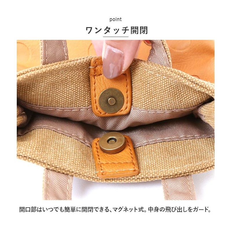 BACKYARD FAMILY Lafiel Canvas Dot Synthetic Leather Mini Shoulder Bag