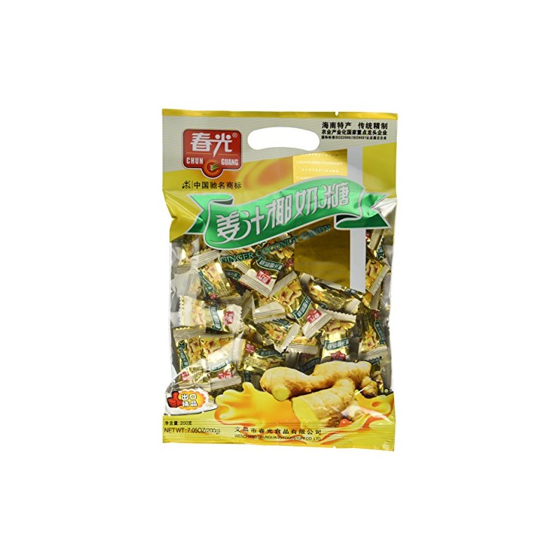 Chun Guang Ginger Coconut Candy, 7.1 ounce 200g