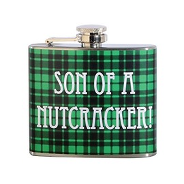 Son of a Nutcracker Ugly Christmas 5 oz. Stainless Steel Flask