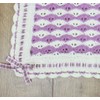 Crochet Pattern For Highland Heather Baby Blanket, Made in Double