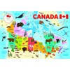 Illustrated Map of Canada 100 pc