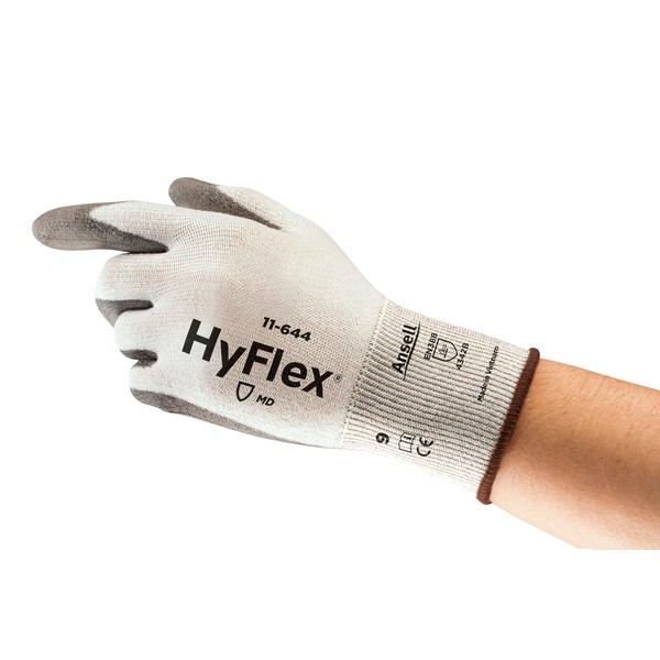 Ansell Hyflex 11-644 Safety Work Gloves Mechanical Protection, Size 8