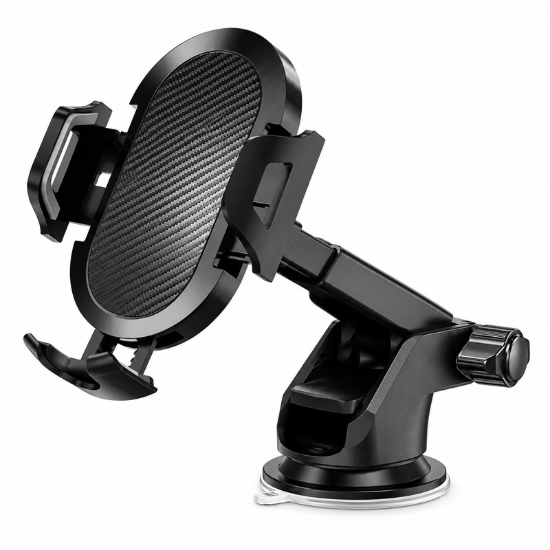 Car Phone Mount with Long Adjustable Arm – Suction Cup