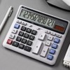 Desk Calculator 12 Digit with Big Buttons, Desktop Dual Power