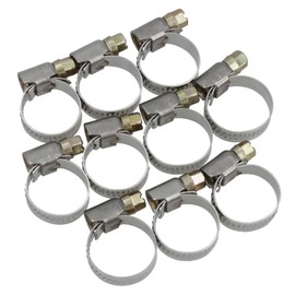 Jubilee Hose Pipe Clamps/Clips for Air Water Fuel Gas 12mm- 22mm 10 Pack AT855