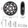 CPROSP 2-Piece Suitcase Replacement Wheels 70 x 24 mm, Replacement