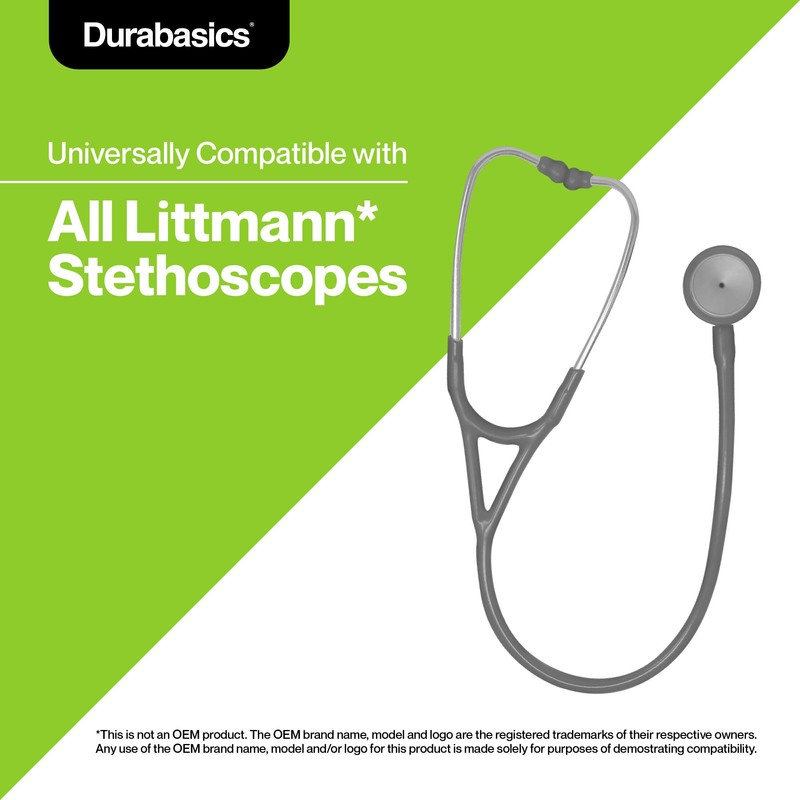 Durabasics - Juego de estetoscopios (2 tamaños), color gris