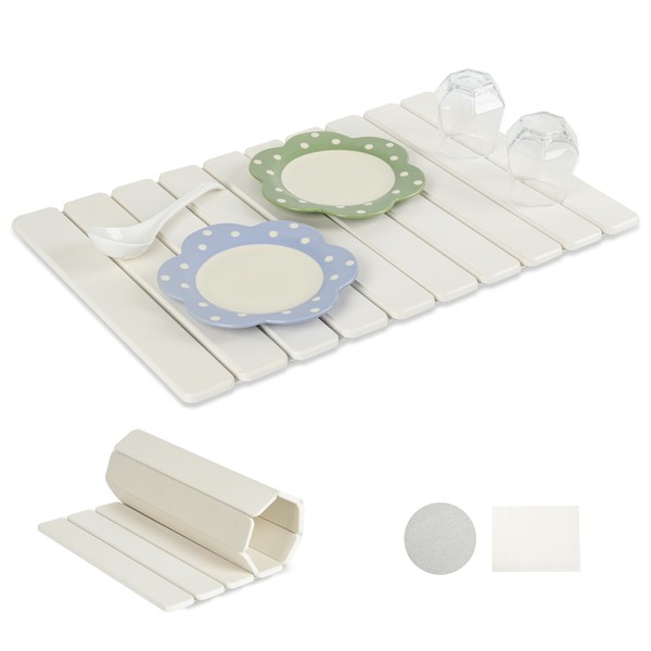 24"(L)×16"(W) Foldable Stone Dish Drying Mat Fast Dry and Quickly