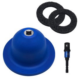 GLEXQLAO Wheel Hub Grinder Cleaning Tool, 150mm/6inch Diameter Wheel Hub Cleaner Hub Resurfacing Kit with 1/2" Drill Adapter & 2 Pcs Grinding Discs