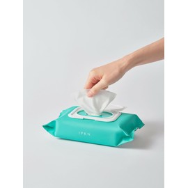 IPKN Pure Aloe No-Wash Cleansing Tissue 1 Pack (80Count) | Reduces Odor, Moisturizing & Cleansing Hygiene Product Made with Aloe | Soothing Makeup Remover & Facial Cleansing |