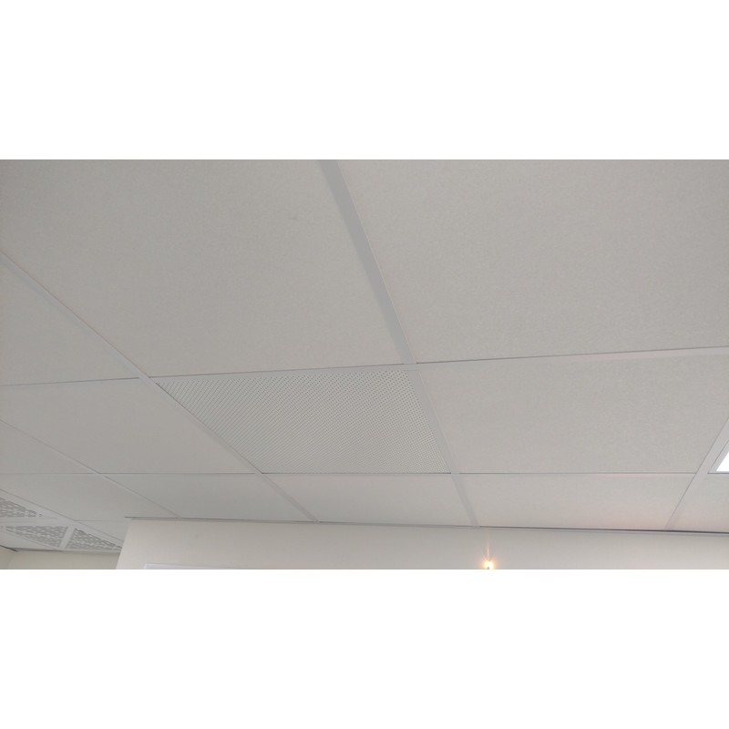 White Plastic Perforated Tile with 1/8" Perforations-#4994W-156-125-1pack