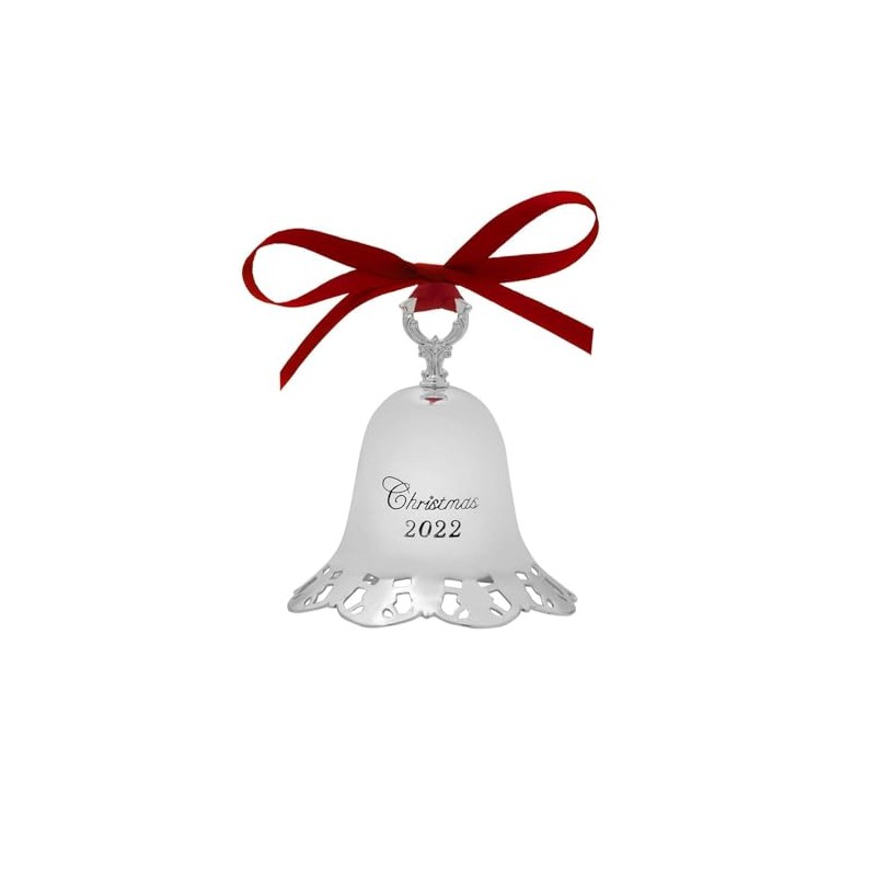 Towle 2022 Silver-Plate Pierced Bell Ornament, 43rd Edition