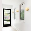 VANZARLA Gold Modern Wall Sconces for Bathroom, 1-Light Alabaster Sconce