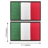 AXEN Italy Flag Patch, Embroidered Italian Flag Tactical Patches Hook