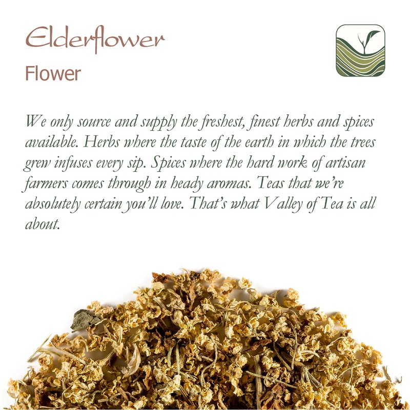 Elder Flower Organic Herbal Tea - Elderflower Blossom - Sambacus