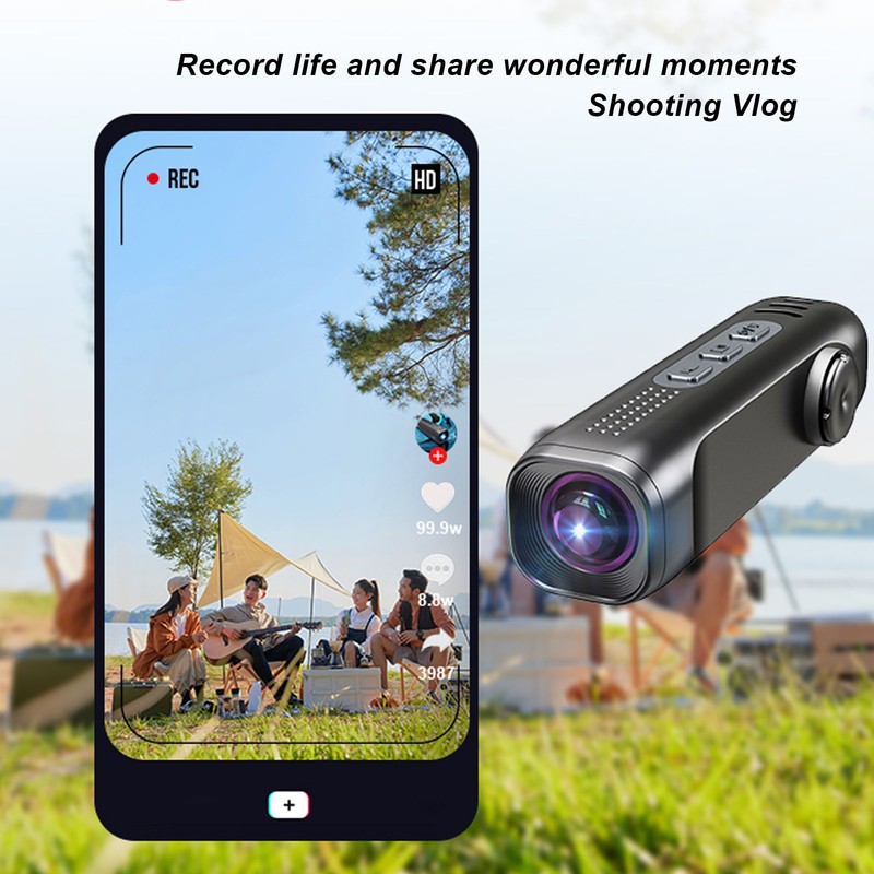 4K HD Head Mounted Action Camera WiFi Mini Wearable Video