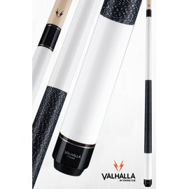 Viking Valhalla 100 Series with Irish Linen Wrap 2 Piece 58” Pool Cue Stick VA118 (20oz, White)