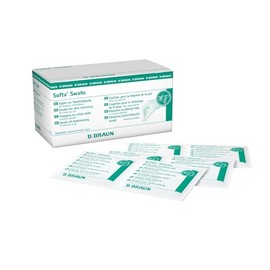 B Braun Alcohol Pads, Pack of 1 (1 x 100 Pieces)