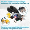 Partsam 1Set H4 Headlight Relay Harness Kit for 7x6 5x7