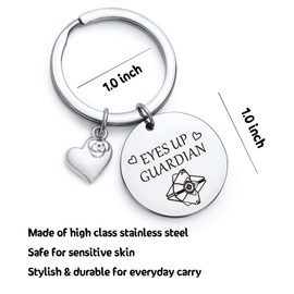 NOTHERS RSZOTW Guardian Gift Video Gamer Jewelry Inspiration Keychain Jewelry Video Game Player Gift Game Lover Keychain