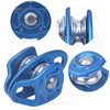Outdoor Coaxial Movable Side Swing Double Pulley for Climbing Crossing