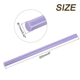 sourcing map Mini Hot Glue Gun Sticks 8-inch x 0.43-inch High Sticky Hot Glue Sticks for Glue Gun, Purple 30pcs
