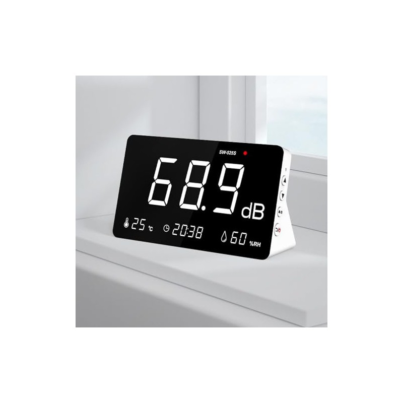 Sound Level Meter, 30-130db 4 in 1 Noise Decibel Meter,