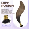Sindra U Tips Extensions Human Hair Balayage Color Natural Black