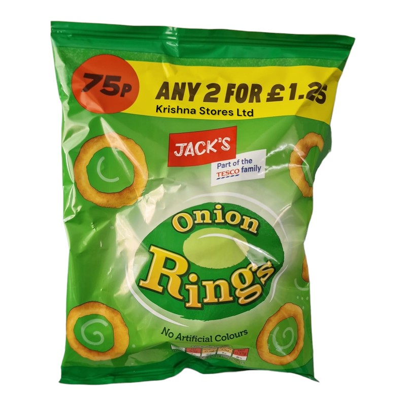 Jack's Onion Rings 18 bags - 60g each Exclusively sold