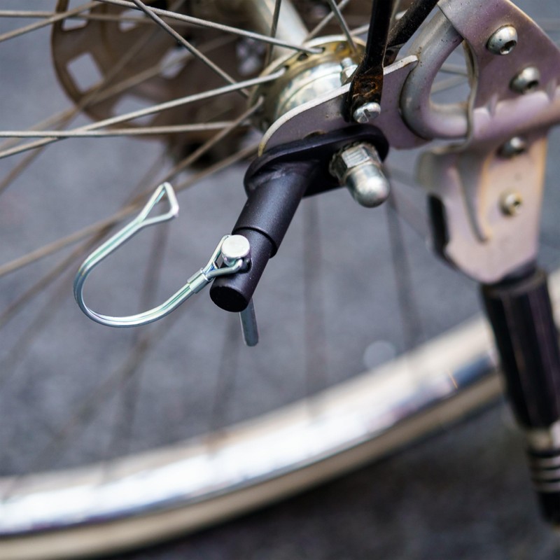 Bicycle Trailer Coupling 2 Sets Black with Safety Pin Compatible