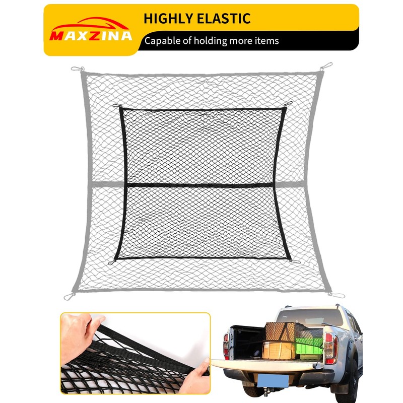 Maxzina Cargo Net Compatible with 2022-2026 Ford Maverick 2021-2026 F150