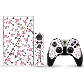MightySkins Skin Compatible with NVIDIA Shield TV (2017) wrap Cover Sticker Skins Cool Flamingo