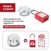 HiLKCO 1.18in (30mm) Diameter Wall Switch Push Button Lockout Box