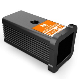 MICTUNING 2-1/2" Class V to 2" Class III&IV Trailer Hitch Receiver Adapter Reducer Sleeve Convertor for Bike Rack Cargo Carrier