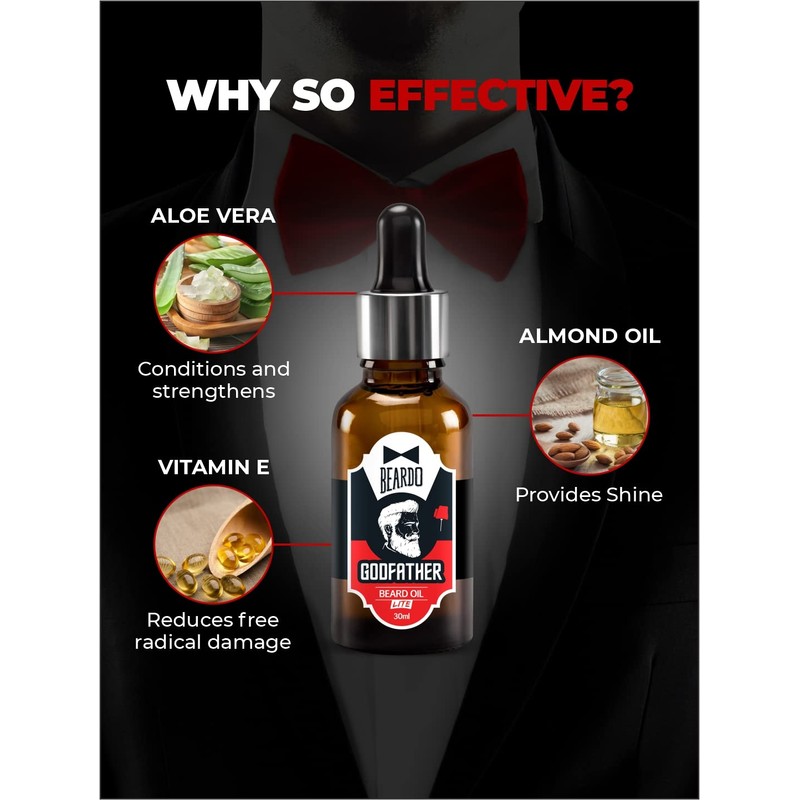 BEARDO GODFATHER Lite Beard & Moustache Oil - 30ml