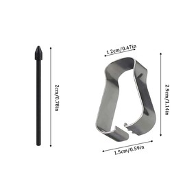 WMUVAZA Replacement Touch Stylus Tips, Pack of 20 S Pen Replacement Tips, Stylus Pen Replacement Tips, Replacement Pen Refills for Tablet Computer, Compatibility, for Galaxy Tab S6/S7/S7+/S6