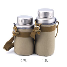 Keith Ti3035 0.9L Titanium Water Bottle Outdoor Sports Large Capacity Wide Neck Bottle with Lid Cycling Water Bottle (Ti3035/0.9L)