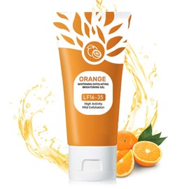 Generic Orange Exfoliating Gel Scrub for Face and Body, Orange Peeling Gel, Moisturizing Scrub with Enzymes for Smooth & Radiant Skin, Gentle Exfoliator All Skin Types (1 Pack, 2 Fl Oz)